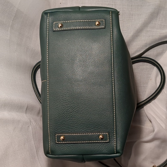 Dooney &Bourke Dillen Hunter green pebbled leather satchel - Picture 12 of 12